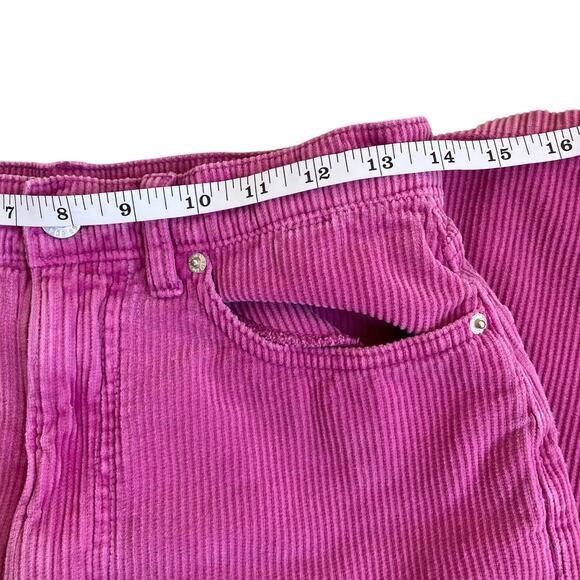 BDG Urban Outfitters Sz 28 High & Wide Corduroy Pants in Pink ‘Berry’ Retro Y2K - Picture 12 of 16